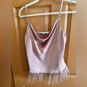 Swan Lake Sleeveless Feather Top